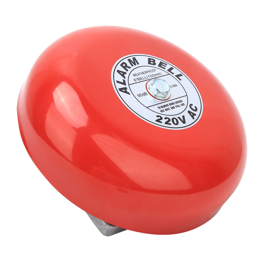 Alarmglocke Cb-6b 150 Mm, 95 Db, Rot, Für Industrieaufzüge, 220 V Ac, 60 Ma