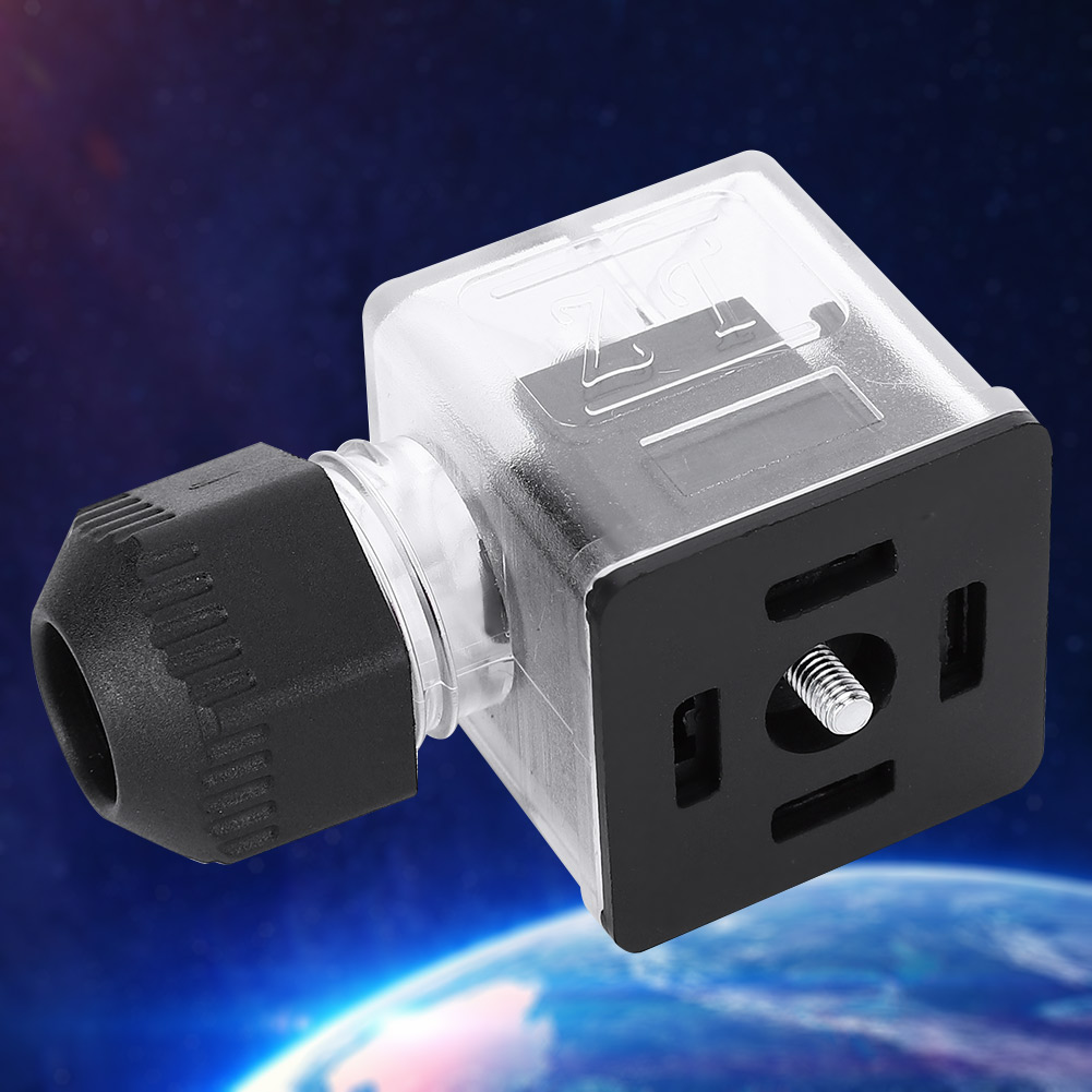 Wasserdichte, Staubdichte, Transparente, Beleuchtete, Drahtlose Dc-steckverbinder Für Magnetventile (12v)