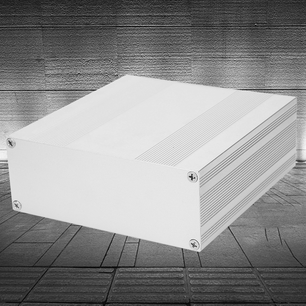 Aluminiumgehäuse, Matt Silber, Geteilt, Diy-elektronikgehäuse, 54 X 145 X 150 Mm