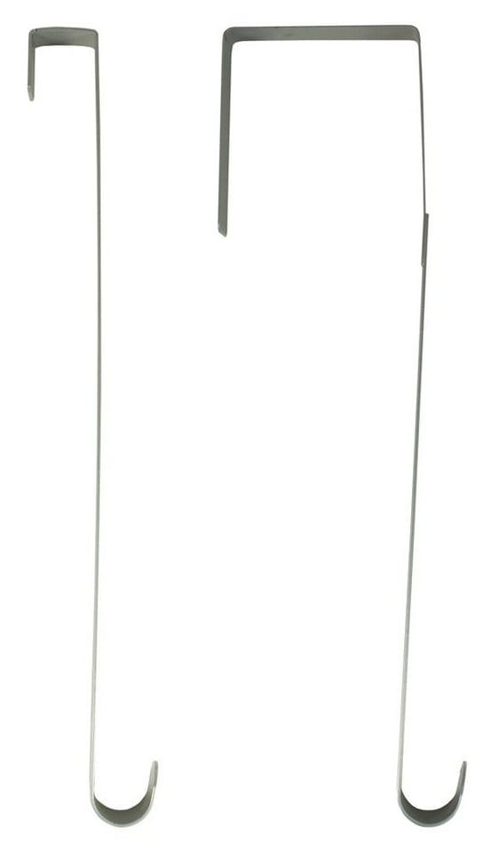 RIFFELMACHER & WEINBERGER Dekoobjekt Außentür Türhaken für Kränze 26cm - 2 Stück Silber