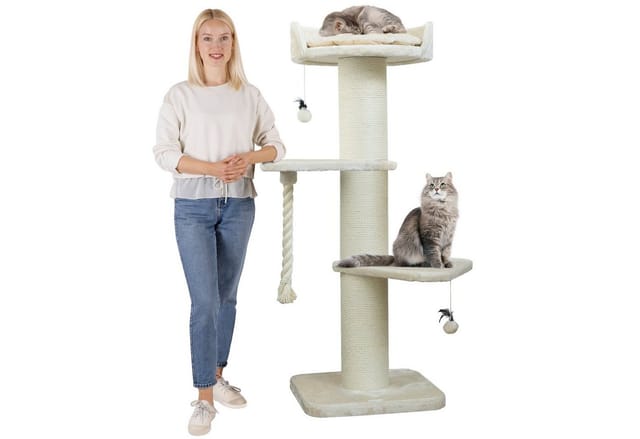 Happypet Kratzbaum FREDDY, Katzenbaum 'Freddy', Gesamthöhe 150 cm, mit Spielseil und Spielball