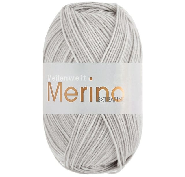 LANA GROSSA Meilenweit 100g Merino Extrafine uni Häkelwolle, 420 m