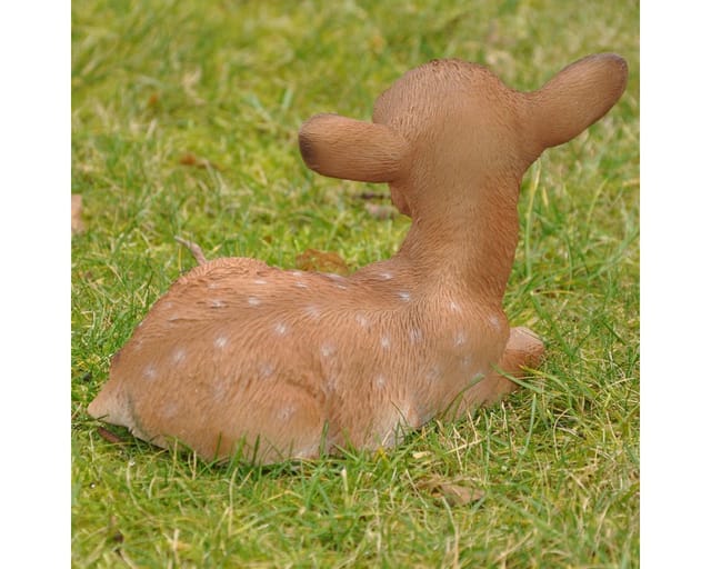 dazikemo Gartenfigur Liegendes Reh Rehkitz