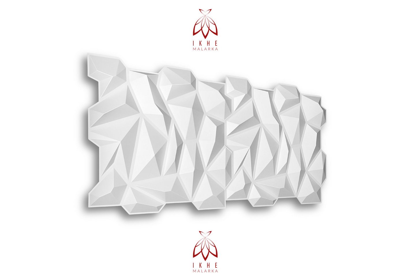 IKHEMalarka 3D Wandpaneel aus Kunststoff Wand Decke 3D Stein Optik, BxL: 46,00x50,00 cm, 0,23 qm, (Wasserdicht Schlagfest, 1 Stück = 0,23) Deckenpaneele Wandpaneelen Tapete 3D Bild 2