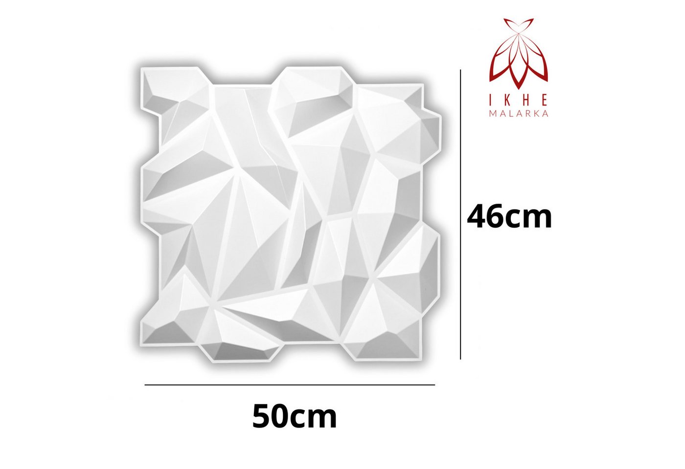 IKHEMalarka 3D Wandpaneel aus Kunststoff Wand Decke 3D Stein Optik, BxL: 46,00x50,00 cm, 0,23 qm, (Wasserdicht Schlagfest, 1 Stück = 0,23) Deckenpaneele Wandpaneelen Tapete 3D Bild 4