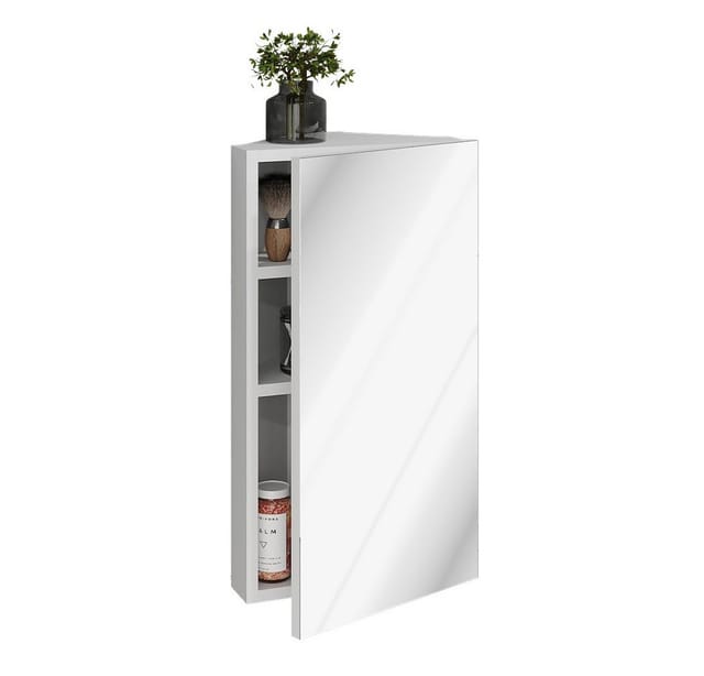 Vicco Badezimmerspiegelschrank Anka, Weiß, 32.8 x 60.2 cm (1-St)