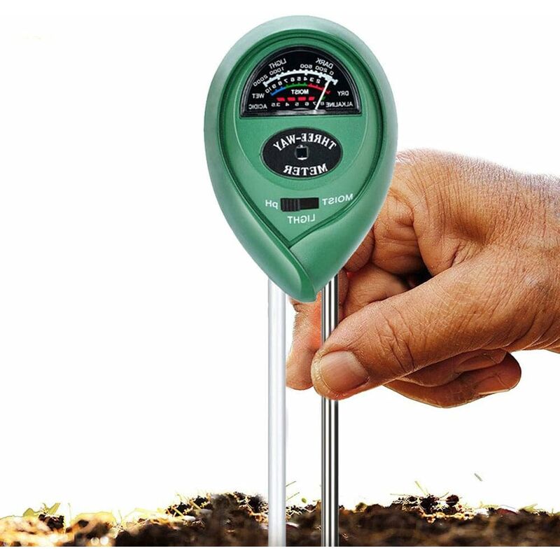 Bodenanalyse-set, 3-in-1-gerät Zur Bodenanalyse: Ph-tester, Feuchtigkeits- Und Säuretester, Geeignet Für Pflanzen, Garten, Hof, Rasen Und Den Außenbereich