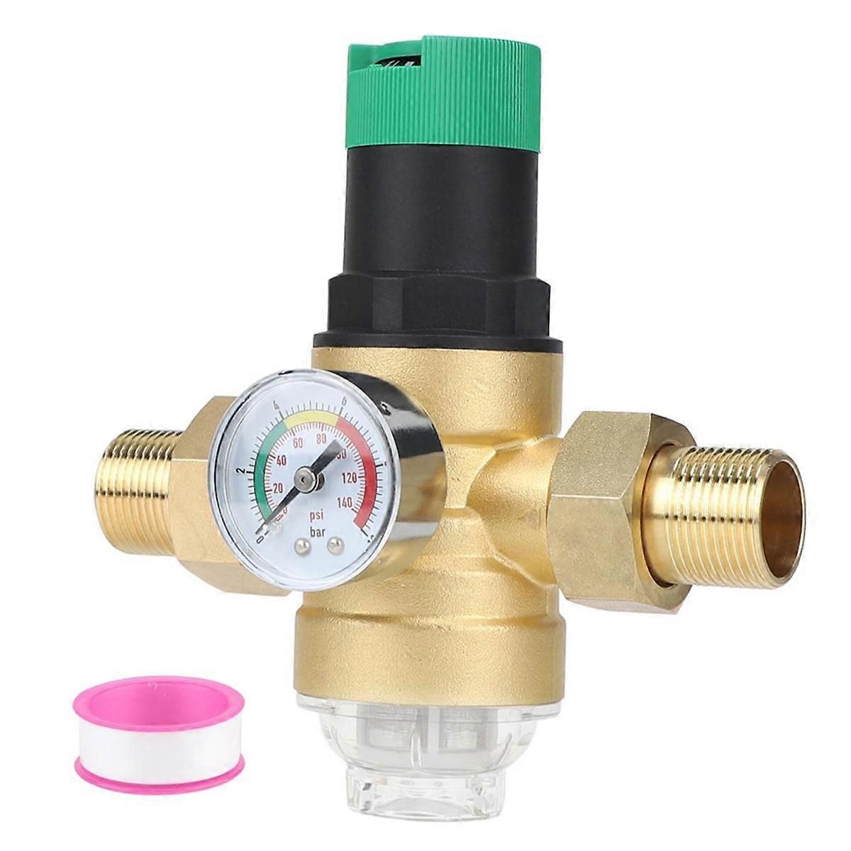 Wasserkompatibler Druckregler Mit Manometer Und Filter, Dn20 (3/4 Zoll).