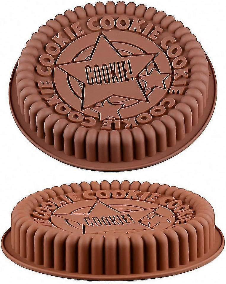 2 Riesige Oreo-silikonformen Kuchenformen, 23 Cm (9 Zoll), Farbe Zufällig.