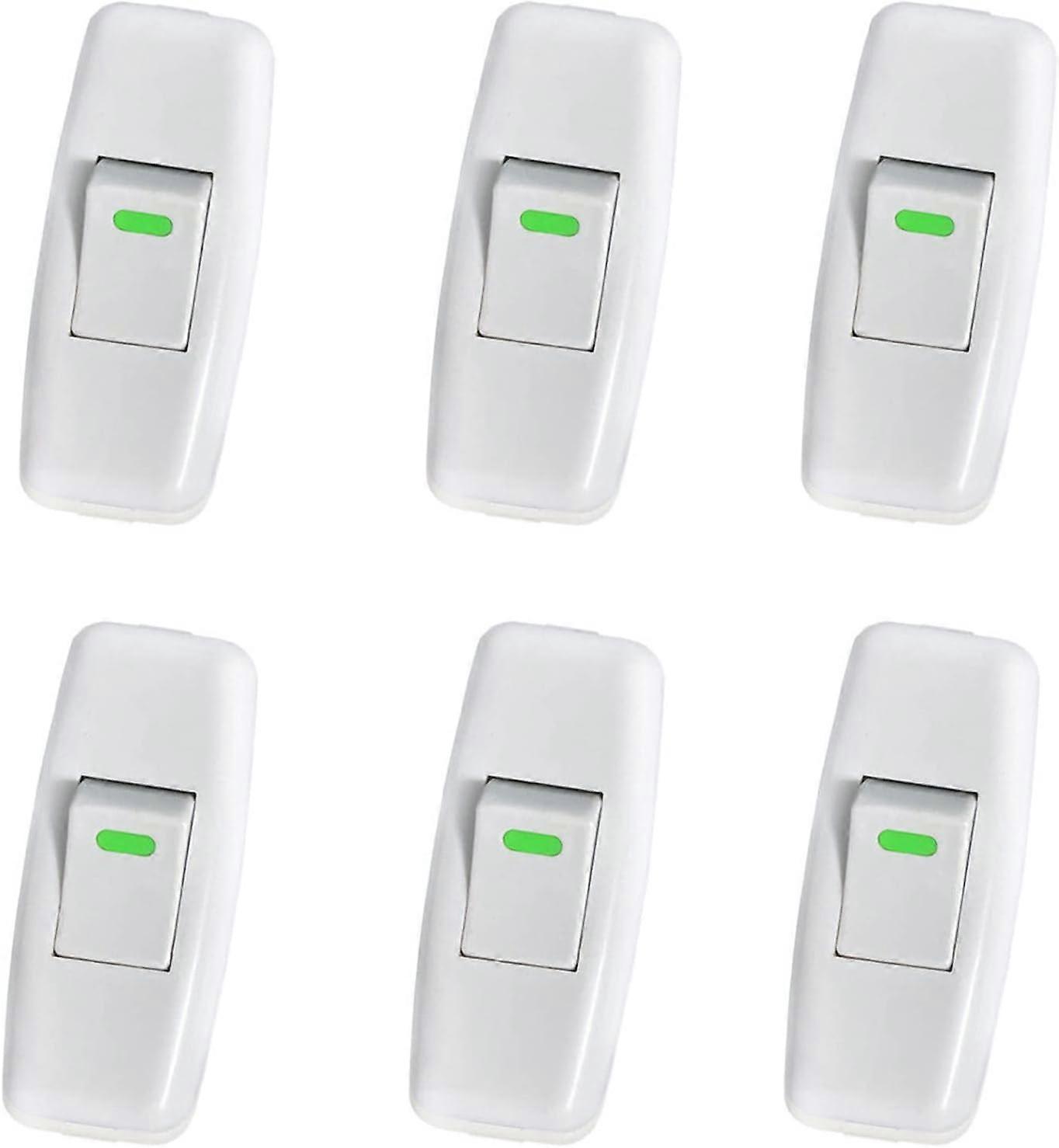 Lampenfassung, Torpedofassung, Kabelschalter, Nachttischlampenschalter, Inline-wippschalter Als Ersatz Für Den Ein-/ausschalter Der Nachttischlampe, 6er-pack [nx]