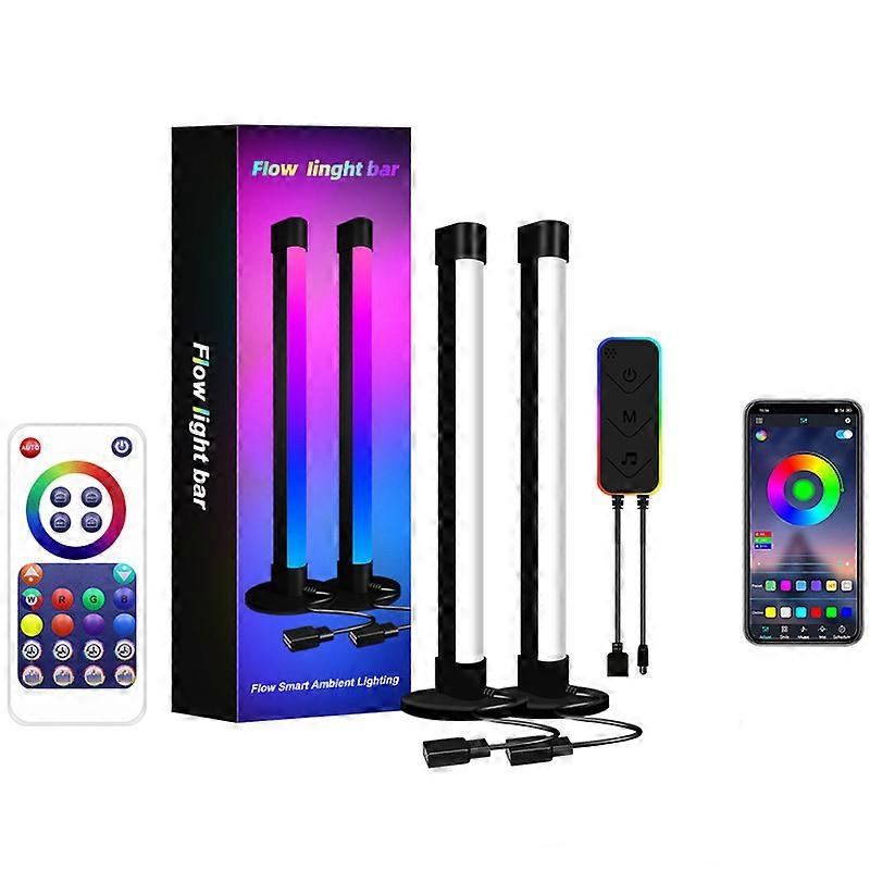 Symphony Led-ambientebeleuchtung, Usb, Musik, Computer, Schreibtischlampe, Nachttischlampe, Bluetooth, Schillerndes Farbgitter, Rotes Licht