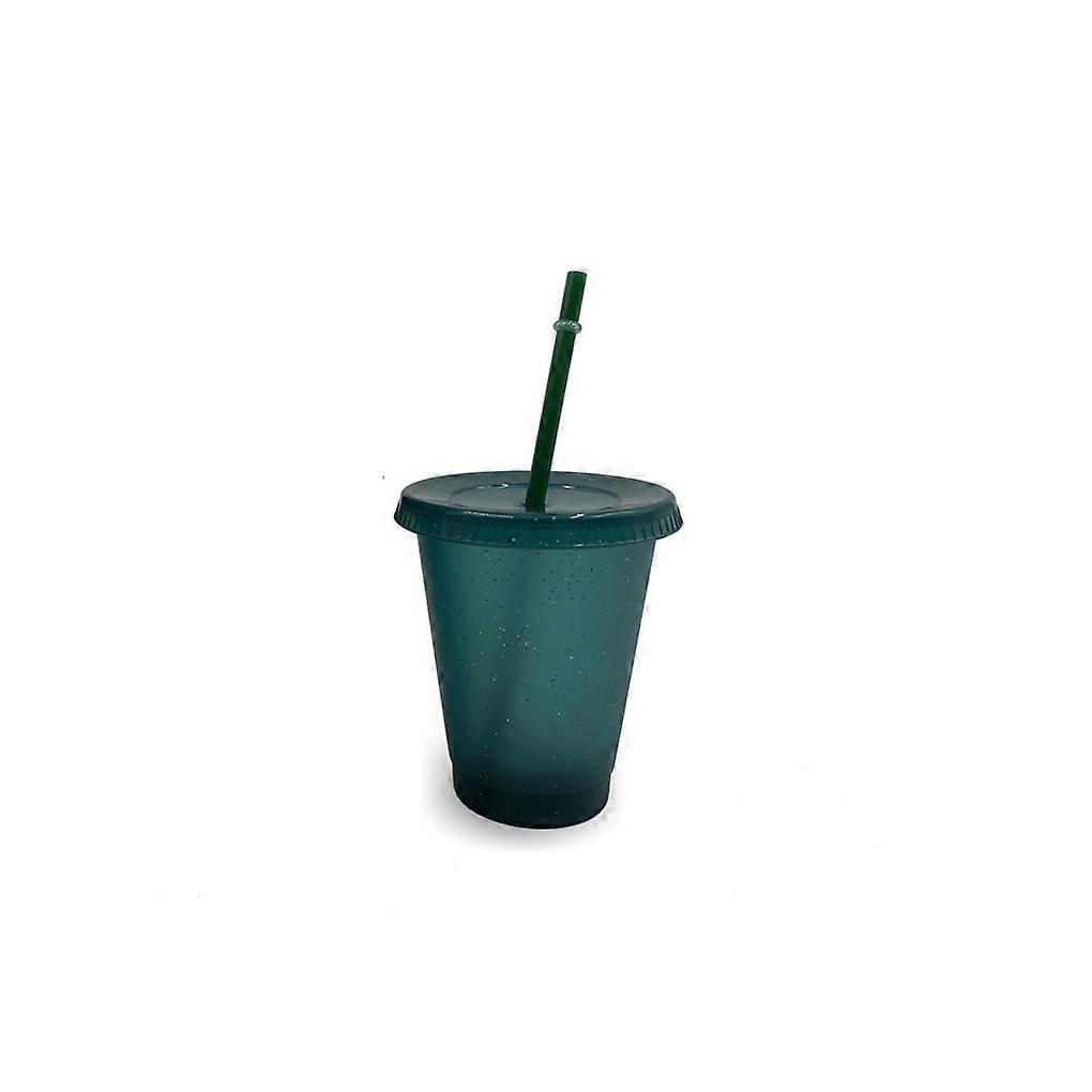Becher Mit Deckel Und Strohhalm, Wiederverwendbare Pp-kunststoffflasche Für Kaltgetränke (kaffee, Saft, Smoothies)