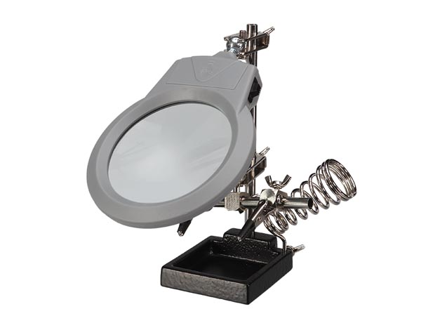Dritte Hand Mit Lupe, Led-lampe Und Lötkolbenständer
