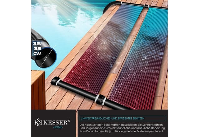 KESSER Pool-Wärmepumpe, Solarkollektor Poolheizung cm, Warmwasser Heizung Solarheizung
