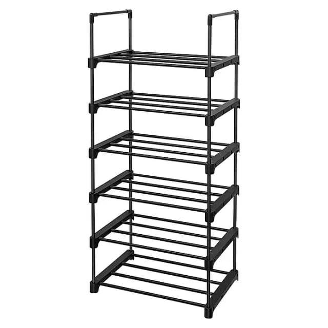 SONGMICS Schuhregal Schuh-Organizer, Schuhregal mit 6/10 Ebenen, offener Schuhschrank hoch, Schuhständer
