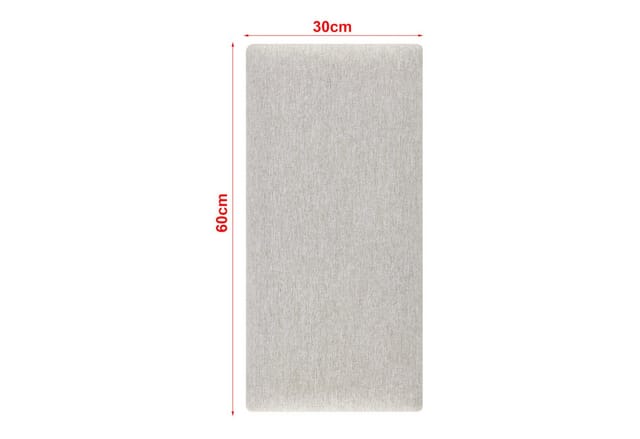 neu.haus Wandpolster, (Set, 3 Stück), »Carpino« Wandkissen Textil 60 x 30 cm Grau
