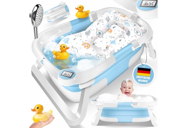 KIDIZ Babybadewanne, Baby Badewanne für Neugeborene Kleinkinder 0-12 Monate Babywanne