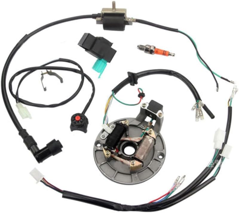 Dirt Bike Allumage Dirt 125cc Faisceau De Câblage Bobine D'Allumage Magneto Stator Pour Dirt Pit Bike 50cc 70cc 110cc 125cc