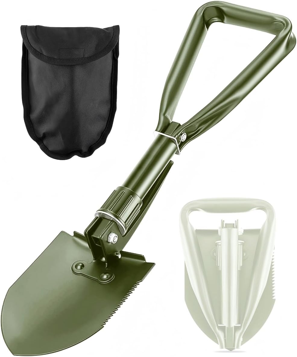 Pelle À Creuser – Pelle Pliante Légère En Acier À Haute Teneur En Carbone Pour Camping, Randonnée, Voiture, Urgence, Maison, Jardin