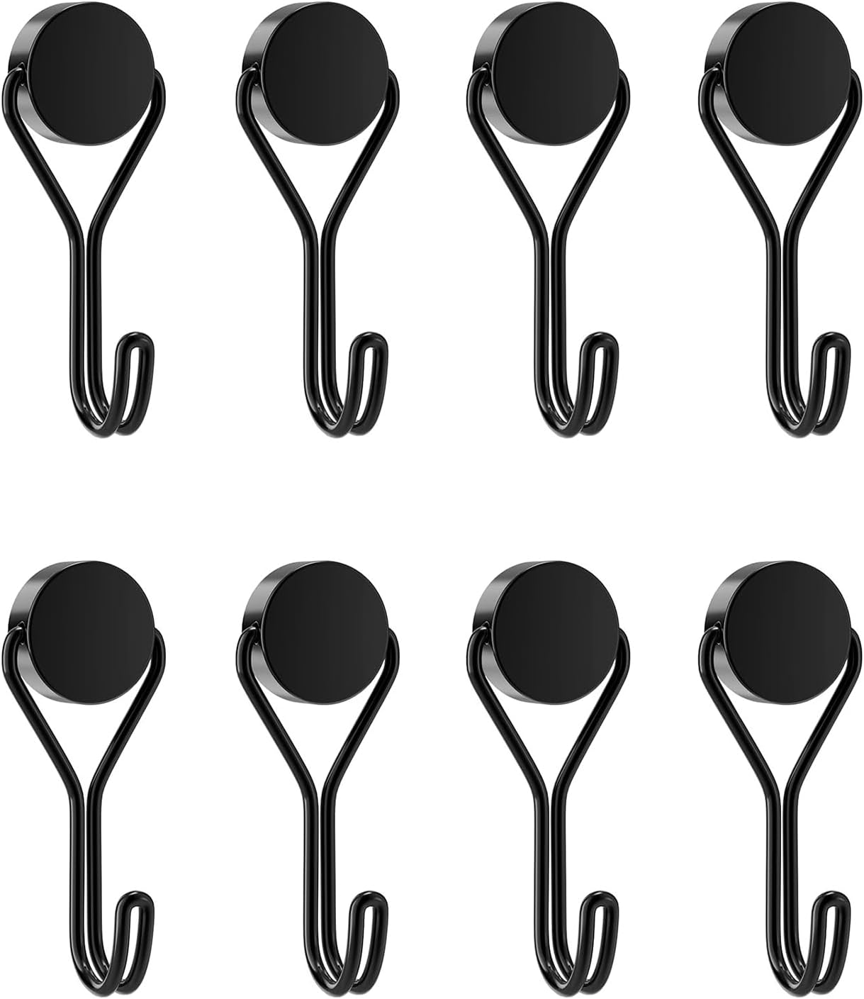 8 Pièces Crochets Magnétiques, Puissant Aimant Néodyme, Pour Cuisine, Gadgets, Chambre À Coucher, Casiers, Bureau, Réfrigérateurs, Lumières Décoratives