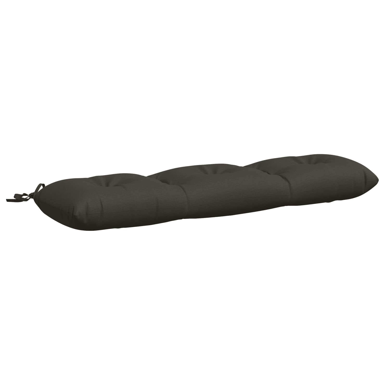 Bankkissen Vianen 100 % Polyester Anthrazit 130 X 30 X 12 Cm Vidaxl