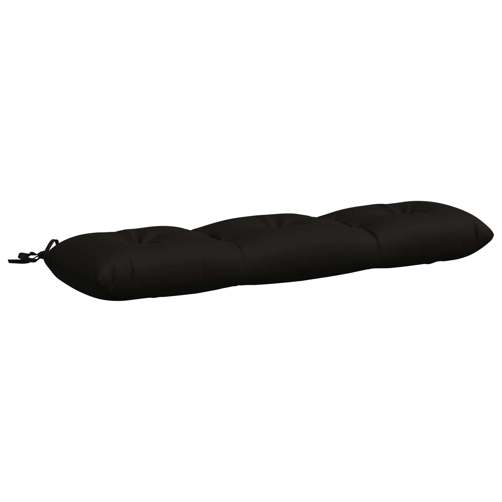 Bankkissen Vianen 100 % Polyester Schwarz 130 X 30 X 12 Cm Vidaxl