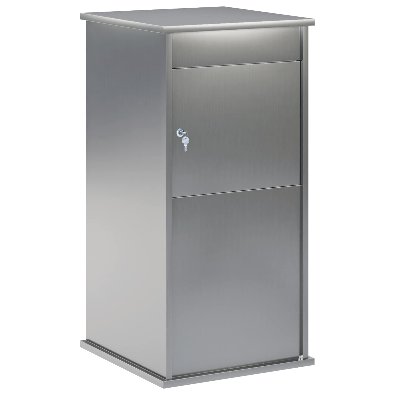Briefkasten Silber 50 X 52 X 100 Cm Verzinkter Stahl Vidaxl