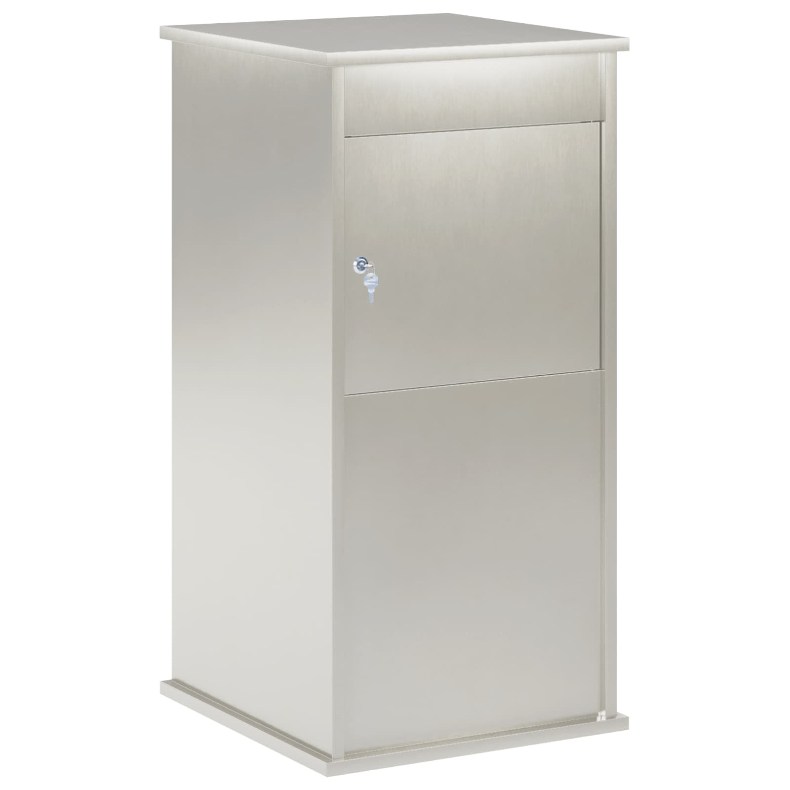 Briefkasten Silber 50 X 52 X 100 Cm Edelstahl Vidaxl