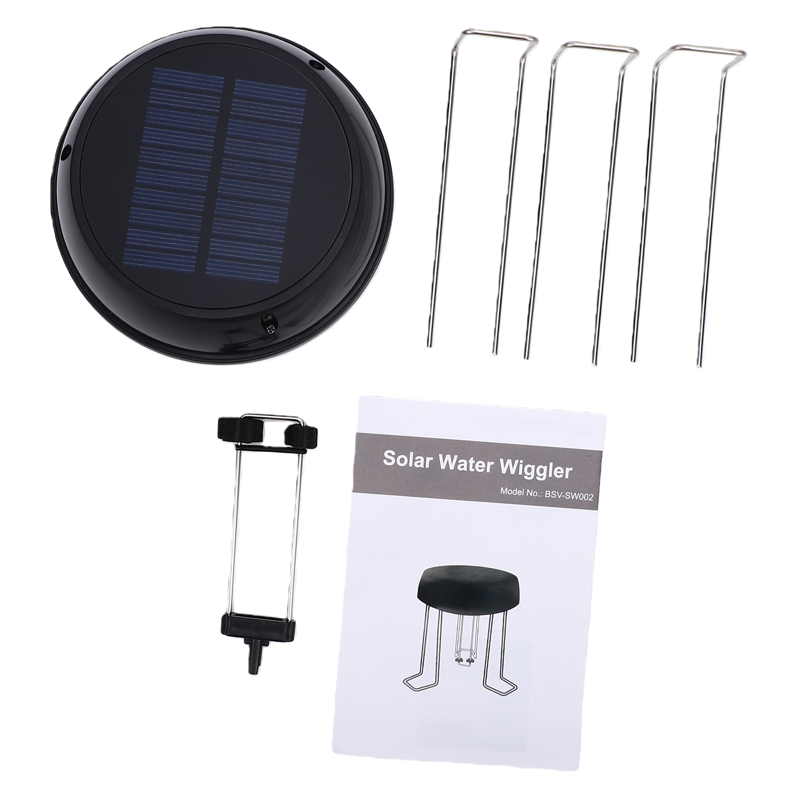 Bain D'Oiseaux Avec Agitateur D'Eau Solaire, Silencieux Et À Faible Consommation, Avec Support Pour La Décoration Des Bassins De Jardin Et L'Attraction Des Oiseaux.