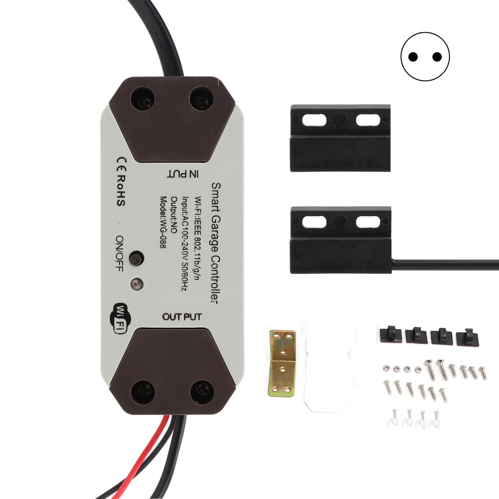 Interrupteur De Porte De Garage Intelligent Wifi Avec Télécommande Vocale Sans Fil Via Application Pour Tuya