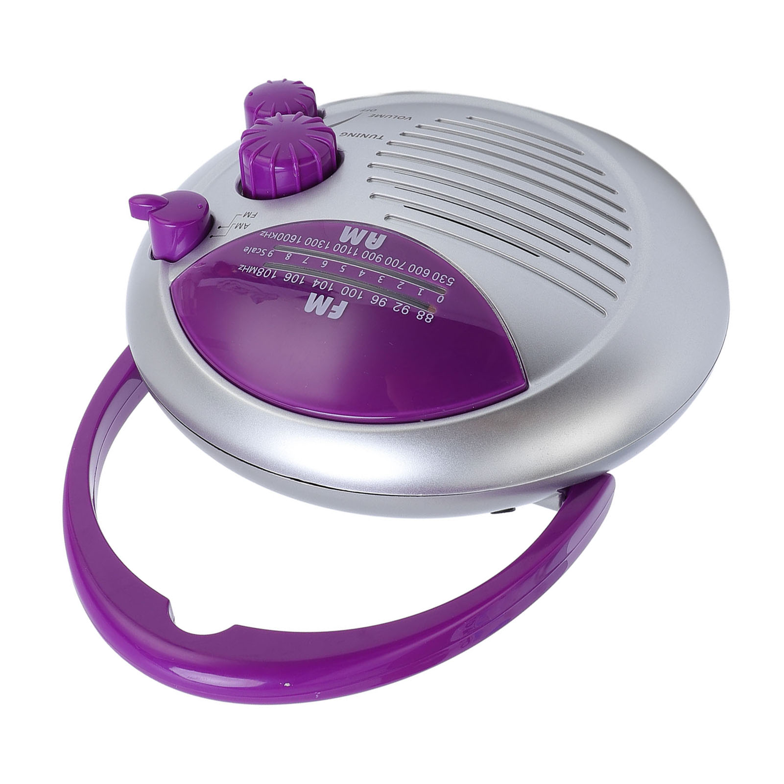 Radio Portable Am/fm Étanche Pour La Douche, Fonctionnant Sur Piles, Pour La Salle De Bain, La Cuisine Et L'Extérieur.