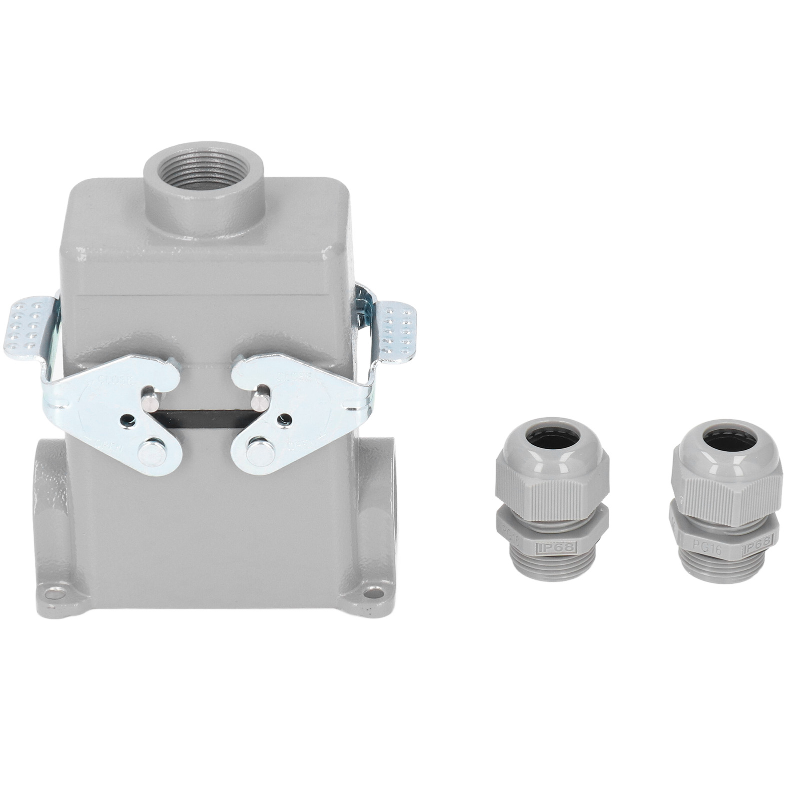 Connecteur Rectangulaire Haute Résistance En Alliage D'Aluminium Moulé Avec Prises Industrielles 16a Et 500v.