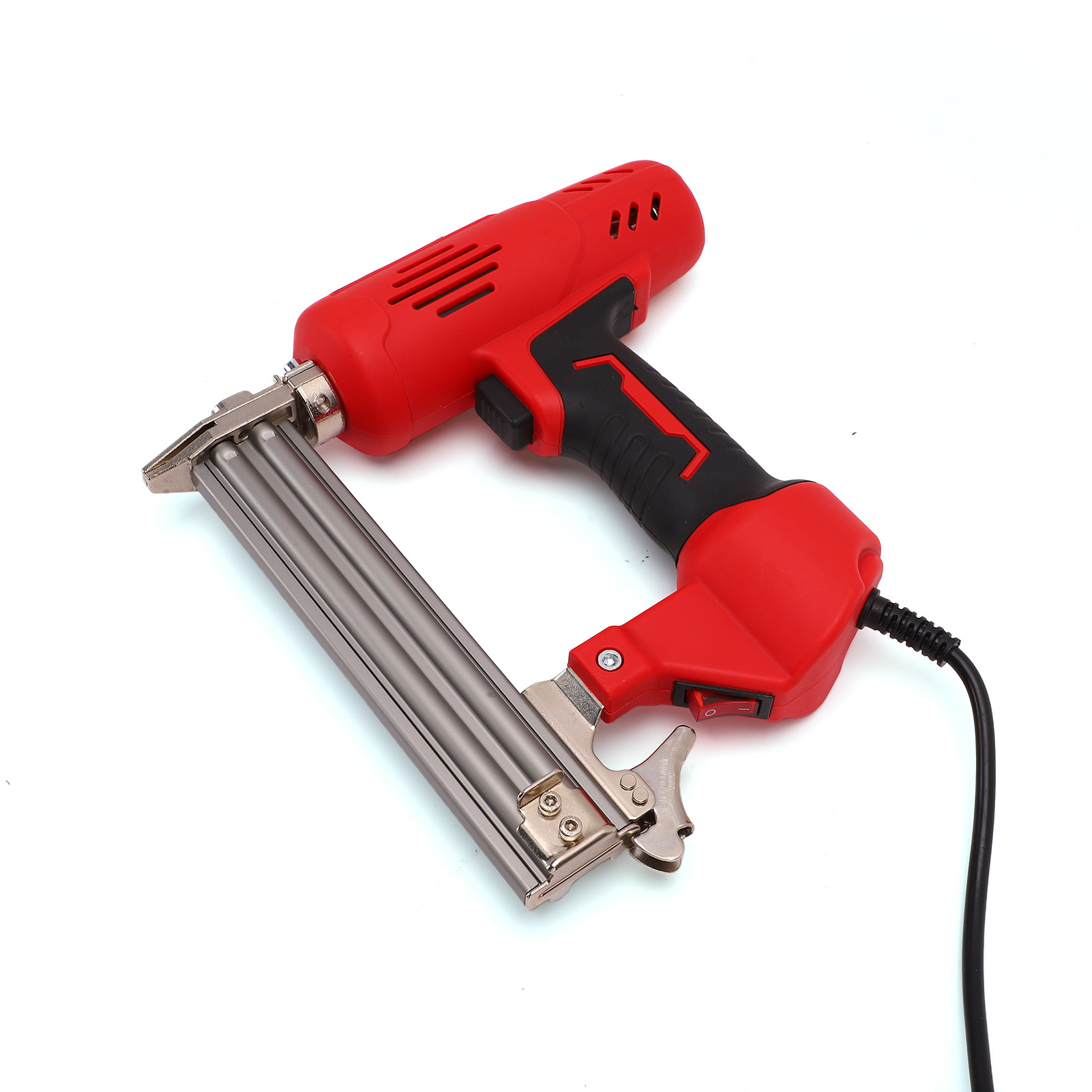 Agrafeuse Électrique F30, Cloueuse Droite 2600w, Moteur En Cuivre, Tête De Clou En Acier Allié Améliorée, Double Verrouillage De Sécurité, Poignée En Caoutchouc, Pour Le Travail Du Bois Et La Charpent