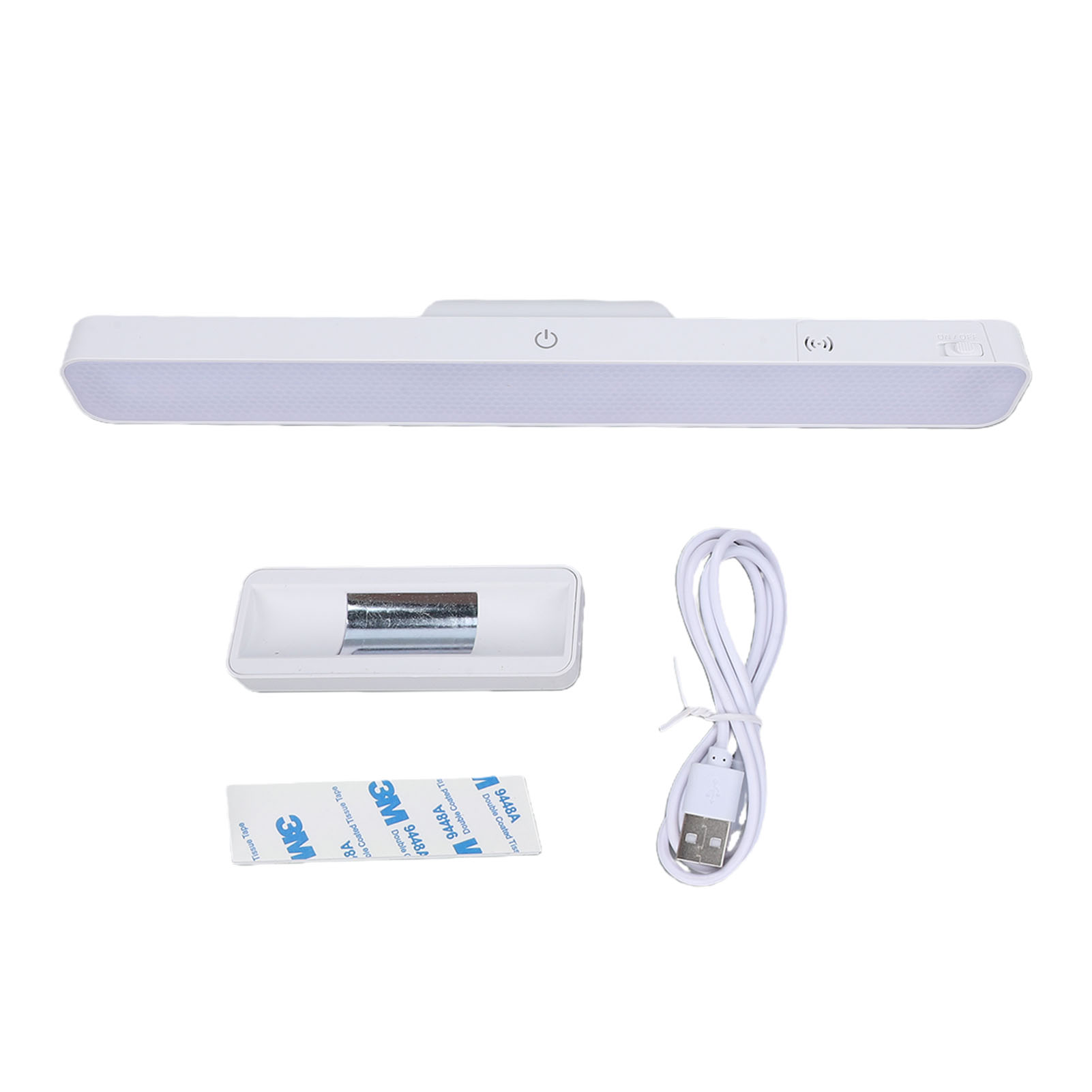 Barre Lumineuse Led Magnétique Avec 3 Températures De Couleur, Commande Tactile, Rechargeable, Pour Bureau, Chambre, Lit Ou Armoire.