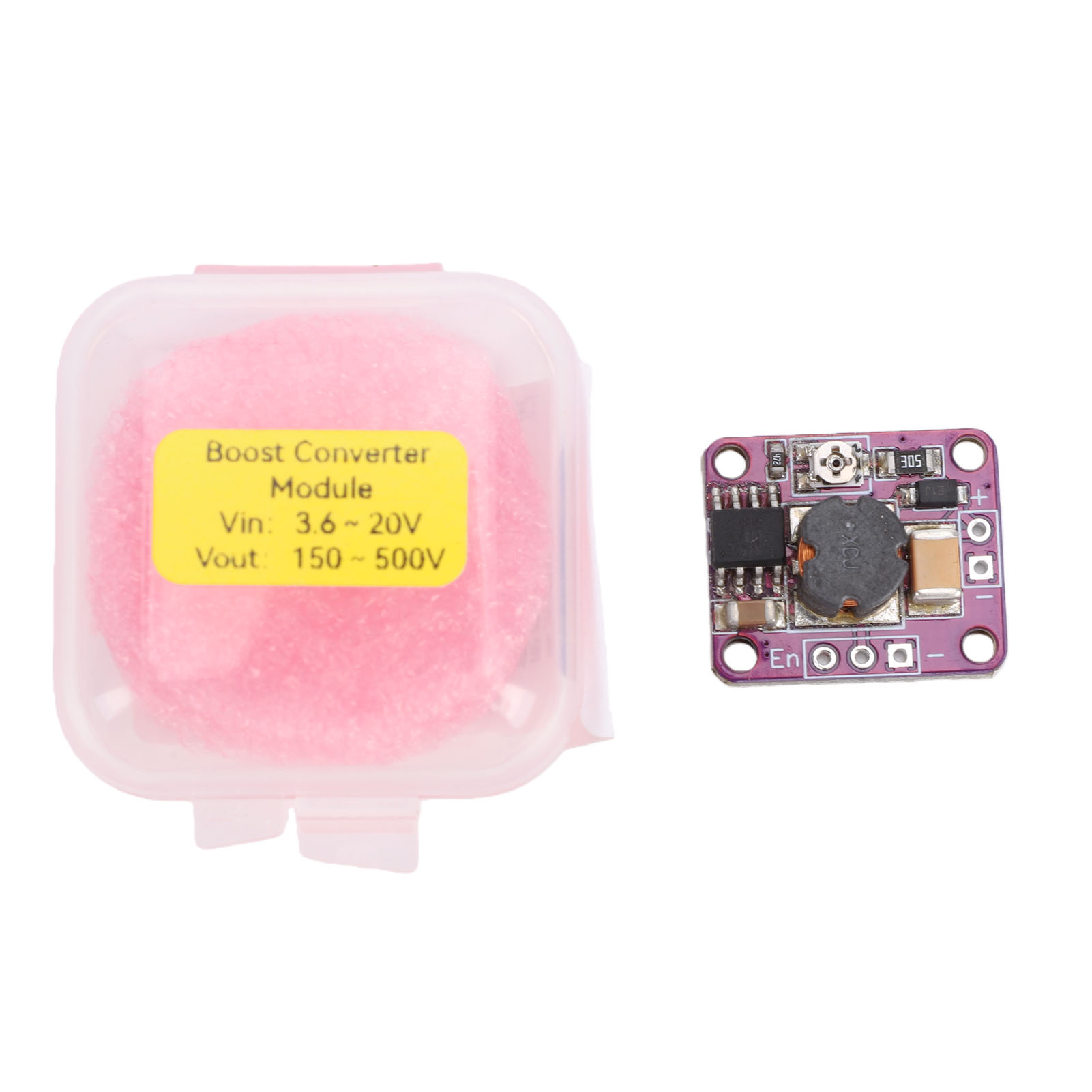 Convertisseur Élévateur De Tension Cc Avec Entrée 3,6-20 V Et Sortie 150-500 V. Module Élévateur De Tension Compact Pour Applications Électriques.