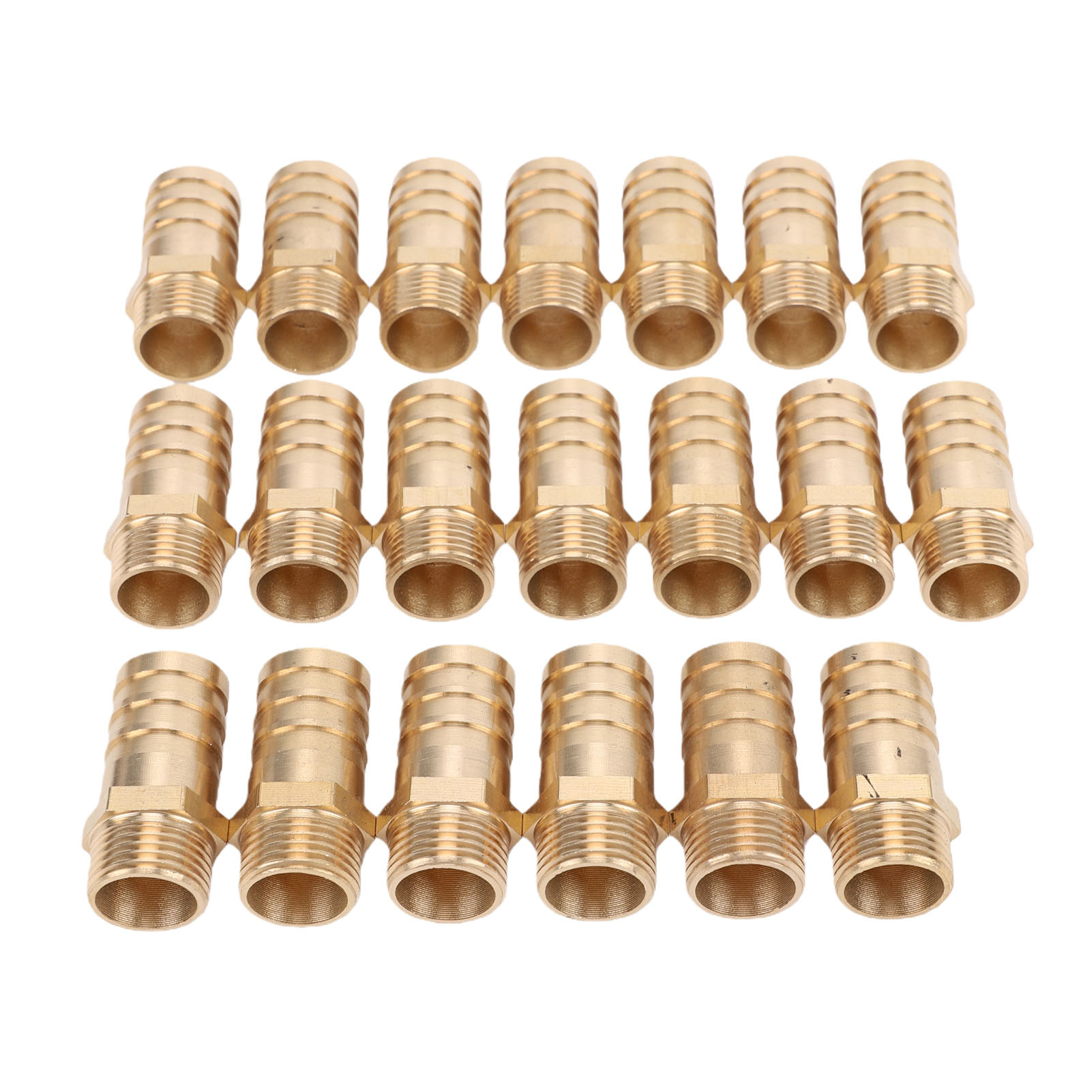 20 Raccords De Tuyau En Laiton Pour 16 Mm Et 300 Psi Pour La Réparation D'Air, D'Eau Et De Carburant.