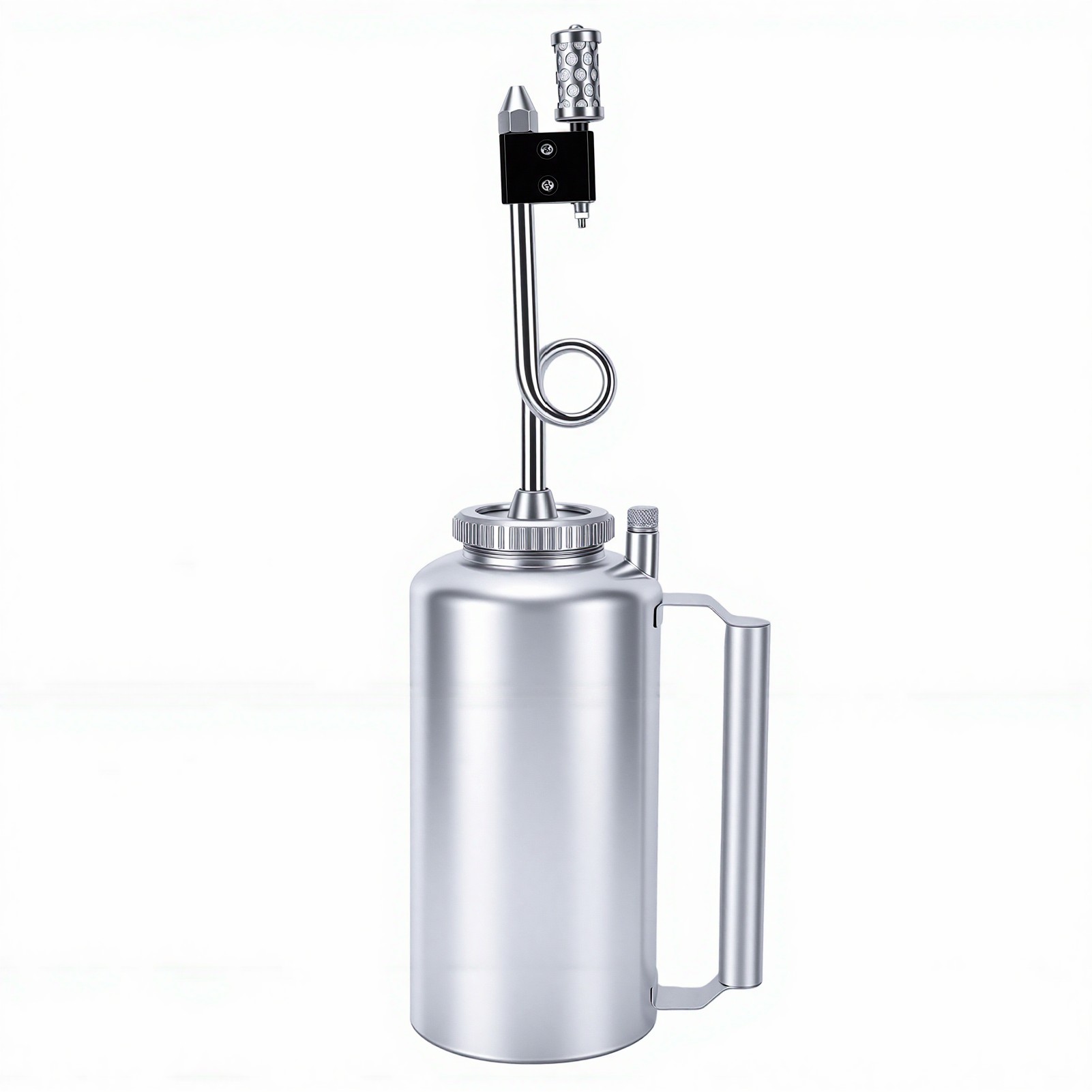 Torche À Double Fond De 5 Litres Avec Réservoir En Fonte Robuste, Large Ouverture De Remplissage, Piège À Carburant Et Clapet Anti-retour Pour Une Utilisation En Forêt Et En Milieu Sauvage.