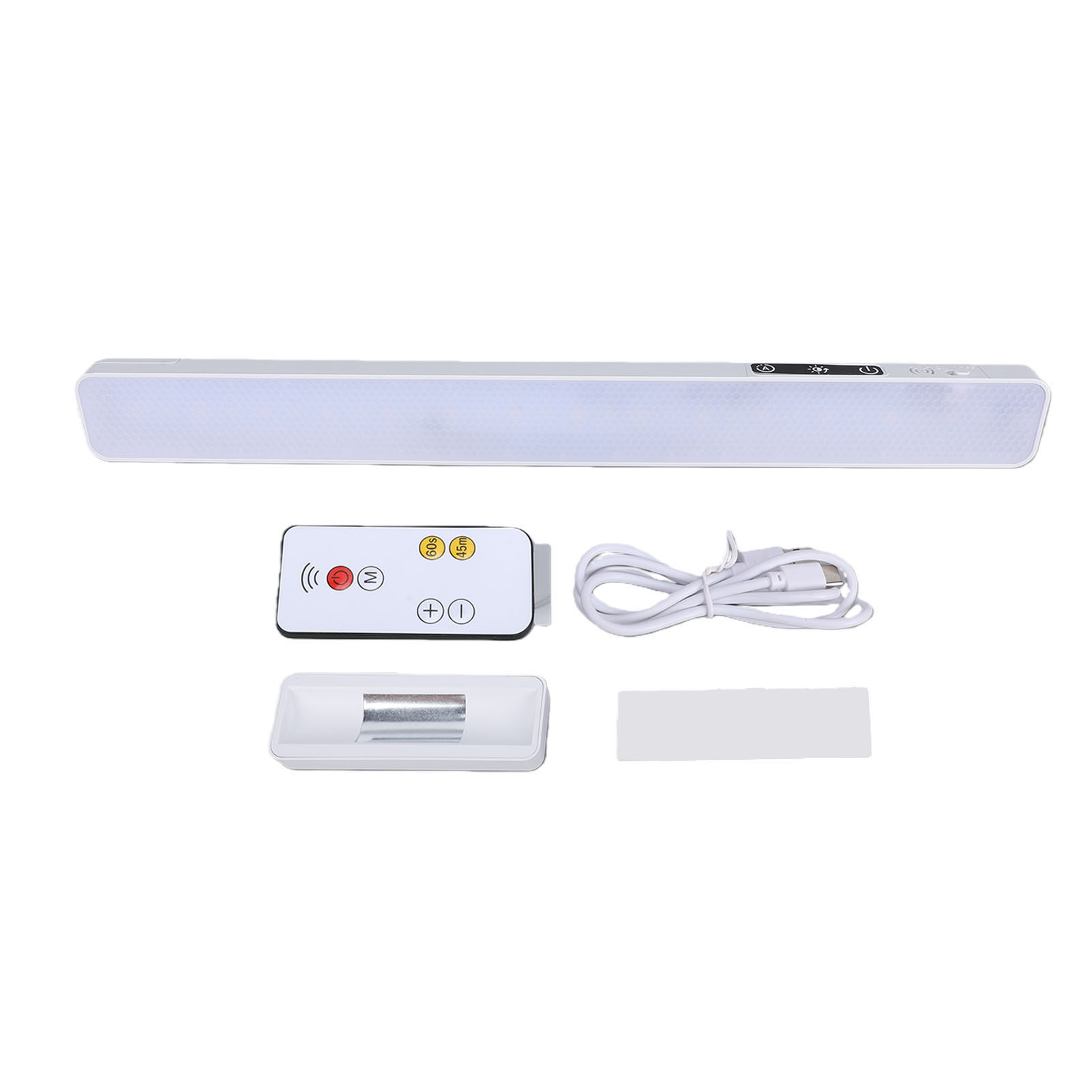 Barre Lumineuse Led Magnétique Avec Télécommande Tactile Et Détecteur De Mouvement Pour Placard, Bureau Ou Salle De Bain. 5 Températures De Couleur.