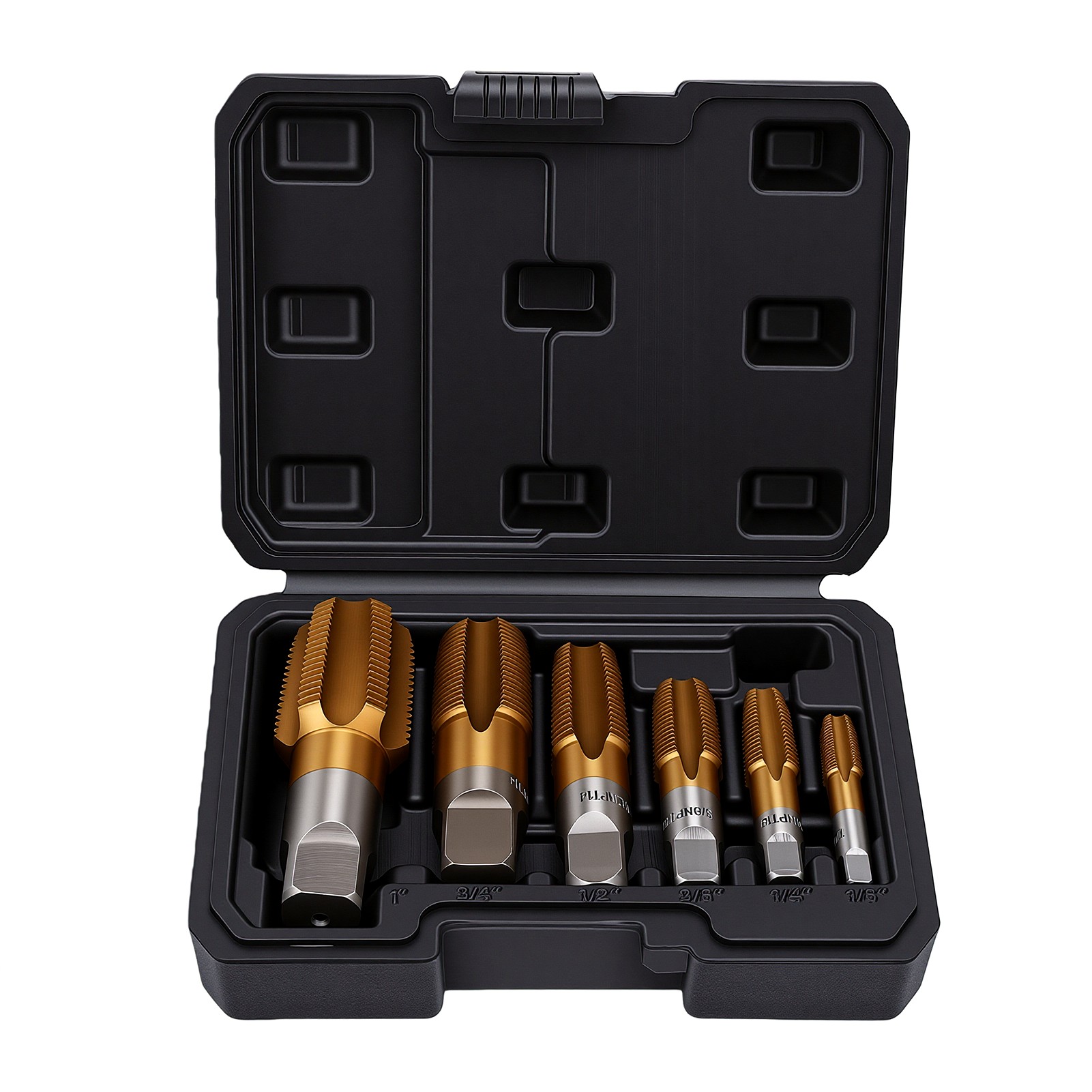 Ensemble De 6 Outils De Taraudage Manuels Pour La Plomberie (1 Po, 3/4 Po, 1/2 Po, 3/8 Po, 1/4 Po, 1/8 Po) Pour La Construction Automobile.