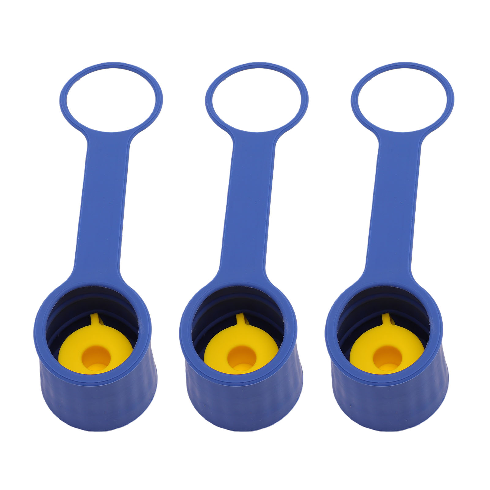 3 Bouchons Réutilisables En Silicone Étanches Pour Bonbonnes D'Eau De 5 Gallons (2/3/4/5 Gallons) De 55 Mm À 60 Mm Avec Bouchon À Vis Standard, Bleu Foncé.