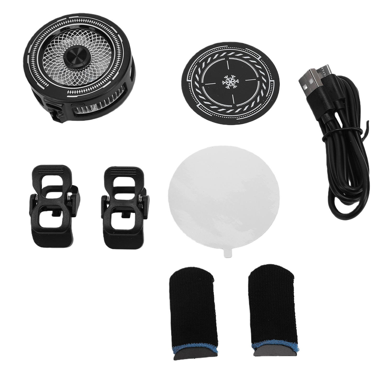 Ventilateur De Refroidissement Magnétique À Clipser Pour Téléphones Portables, Fabriqué À Partir De Semi-conducteurs, Avec Lumière Rgb Pour Téléphones Et Tablettes.