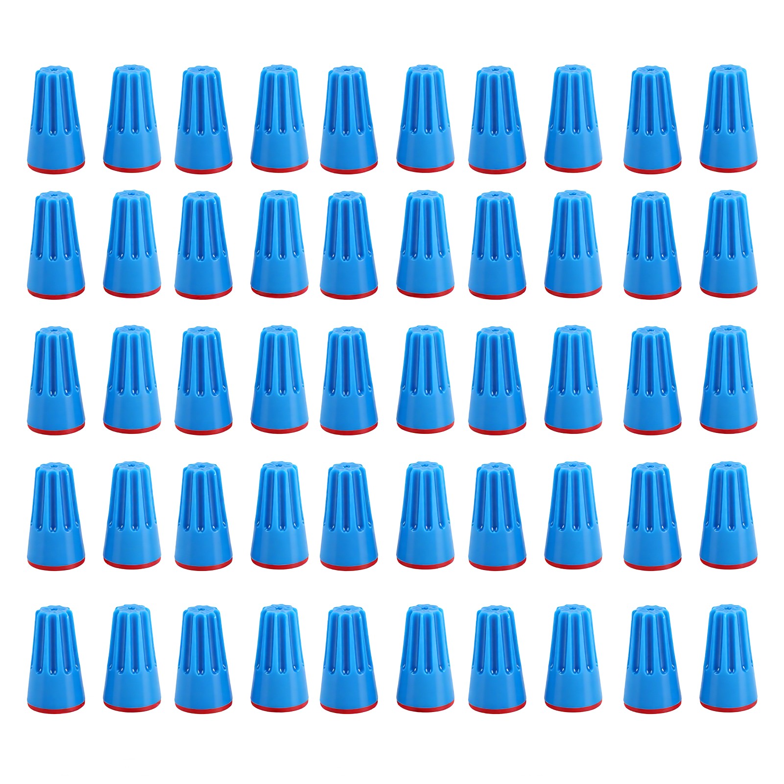 50 Bouchons De Câble En Silicone Étanches, Connecteurs De Câblage Torsadés Pour Connexions Électriques D'Éclairage Paysager De Calibre 20-14 Awg