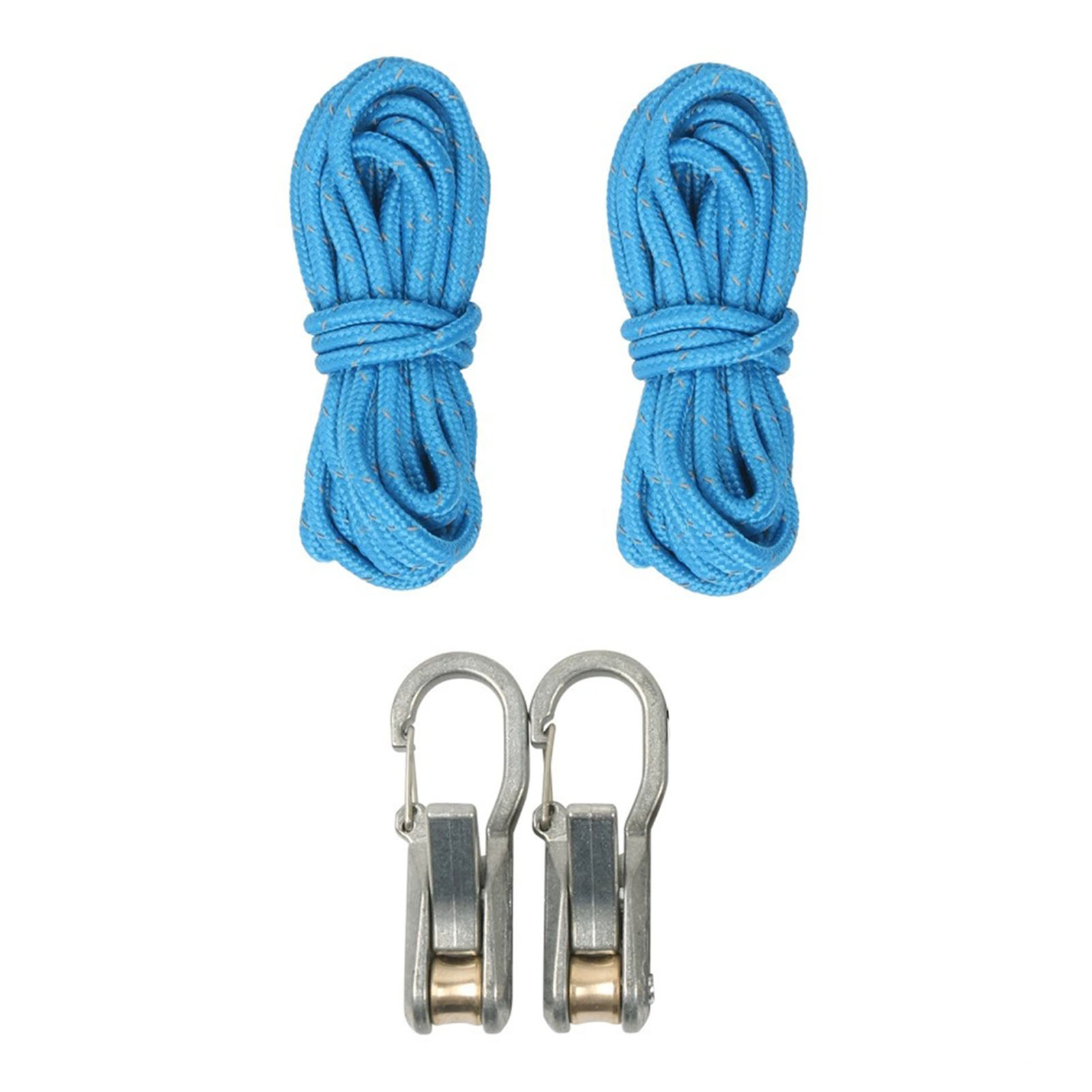 Lot De 2 Cordes Avec Tendeur À Rouleau Pour Un Nouage Facile Et Sûr. Boucle Rétractable Robuste. Idéal Pour Le Camping, La Navigation De Plaisance, Le Rangement À Domicile Et Les Activités De Plein Ai