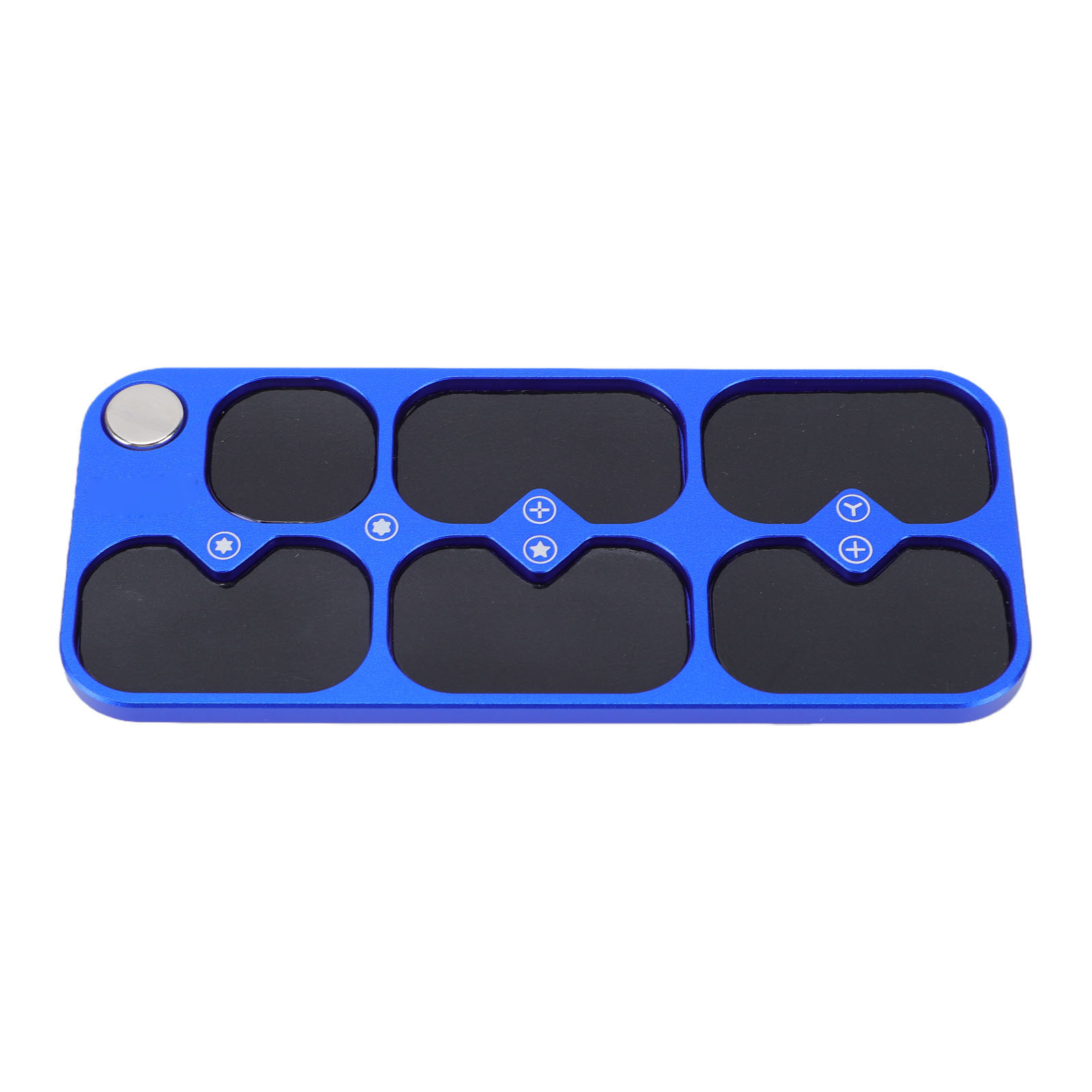 Organisateur Magnétique De Vis À 6 Compartiments Pour La Réparation Électronique Et Le Rangement De Pièces Détachées, Notamment Pour Les Vis De Téléphones, D'Ordinateurs Et De Lunettes.