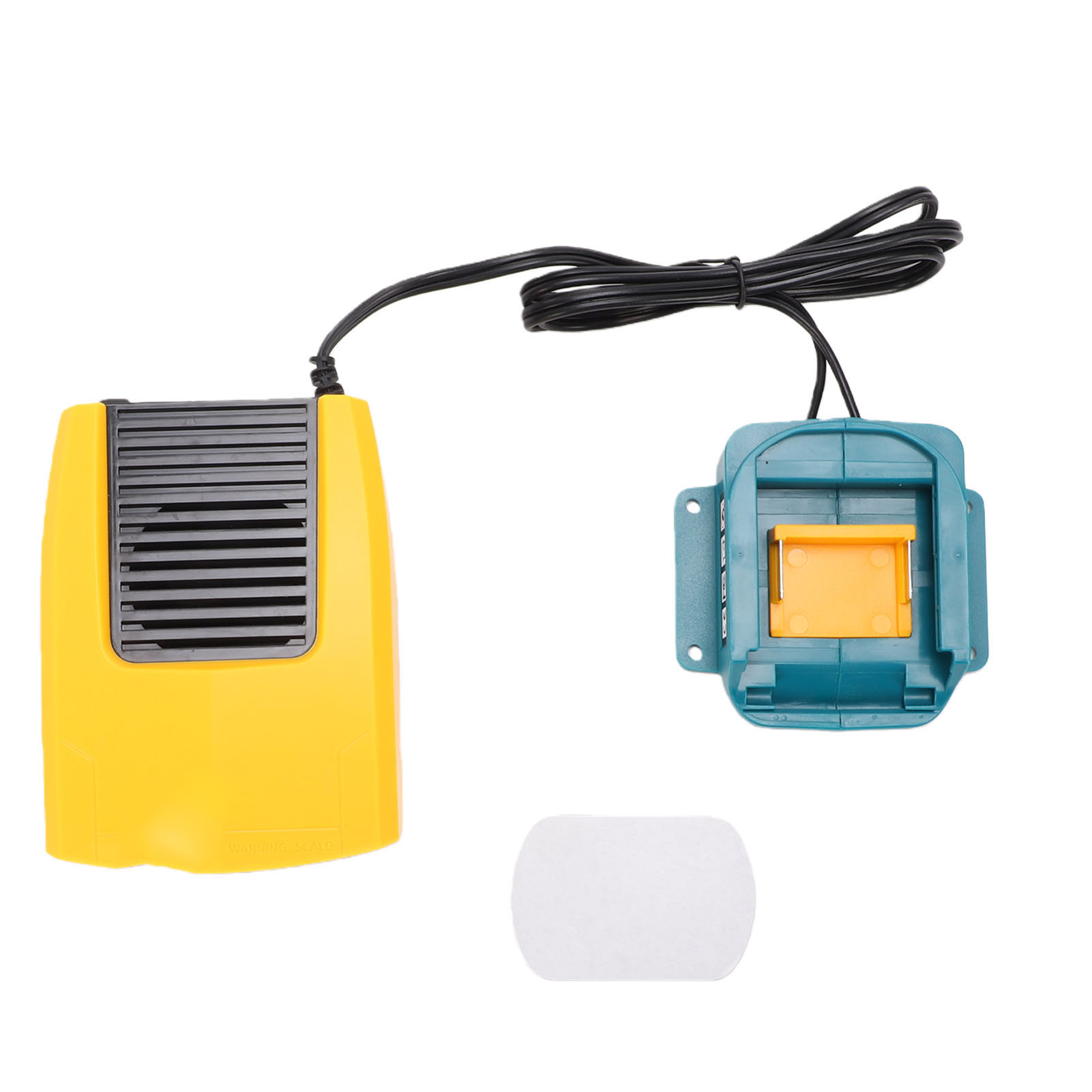 Chauffage Sans Fil Portable Pour Petits Espaces, Compatible Avec Les Batteries Lithium-ion Makita Bl1850 18v, 200w, Chauffage Efficace, Angle Réglable Sur 2 Niveaux, Fonctionnement Silencieux Et Intel