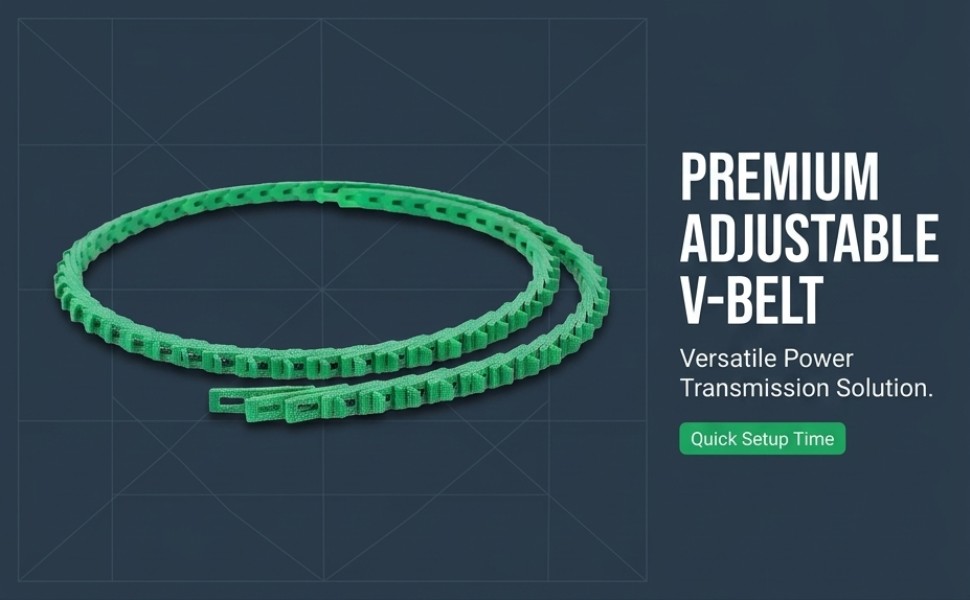 Courroie Trapézoïdale Power Twist Verte 1,5 M (5 Pi), 13 X 1500 Mm, Avec Maillon Réglable, Remplacement Pour Tour, Perceuse, Scie Circulaire.