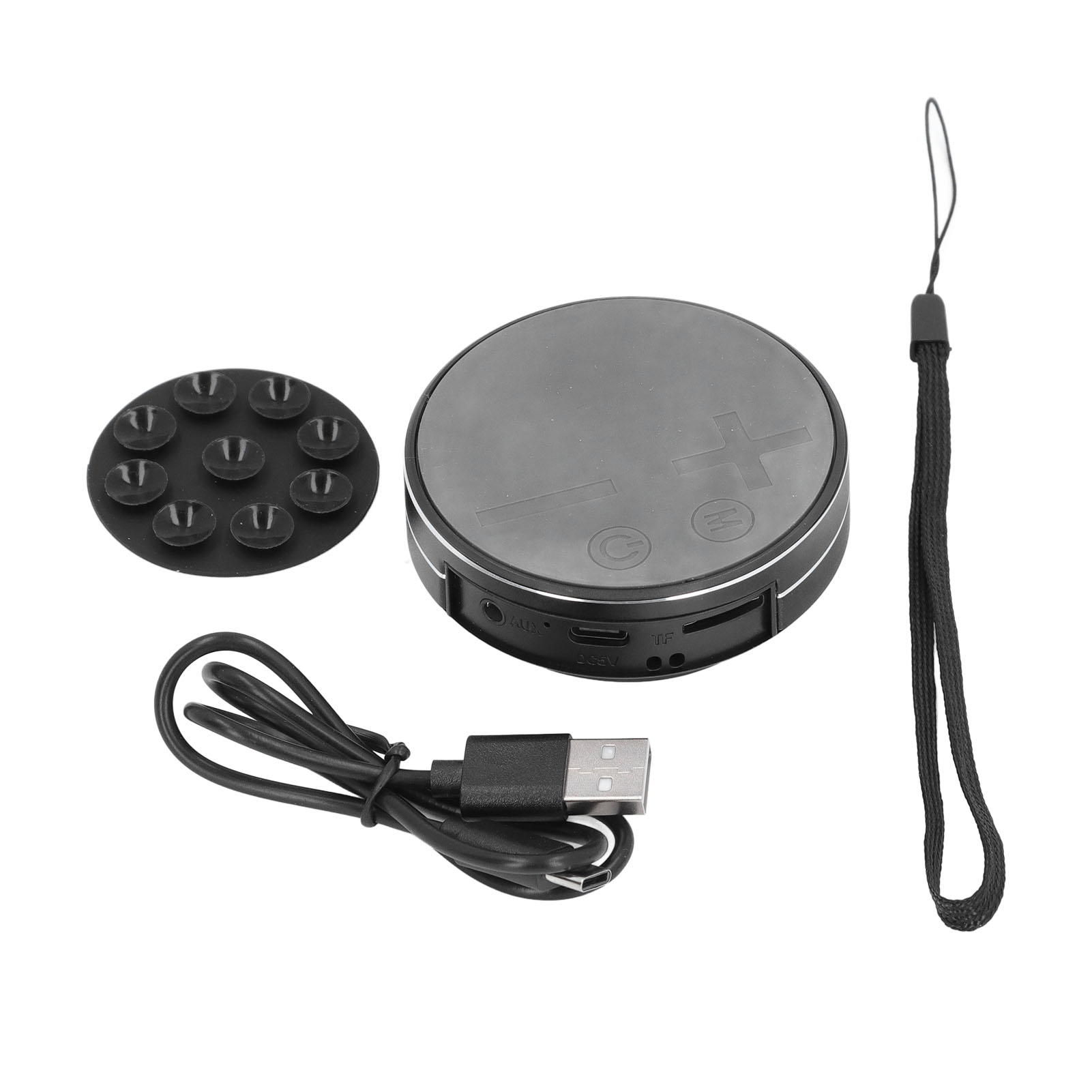 Mini Enceinte Portable Stéréo À Conduction Osseuse Avec Lecteur De Musique Étanche Pour La Maison, L'Extérieur Et Les Voyages (noir)