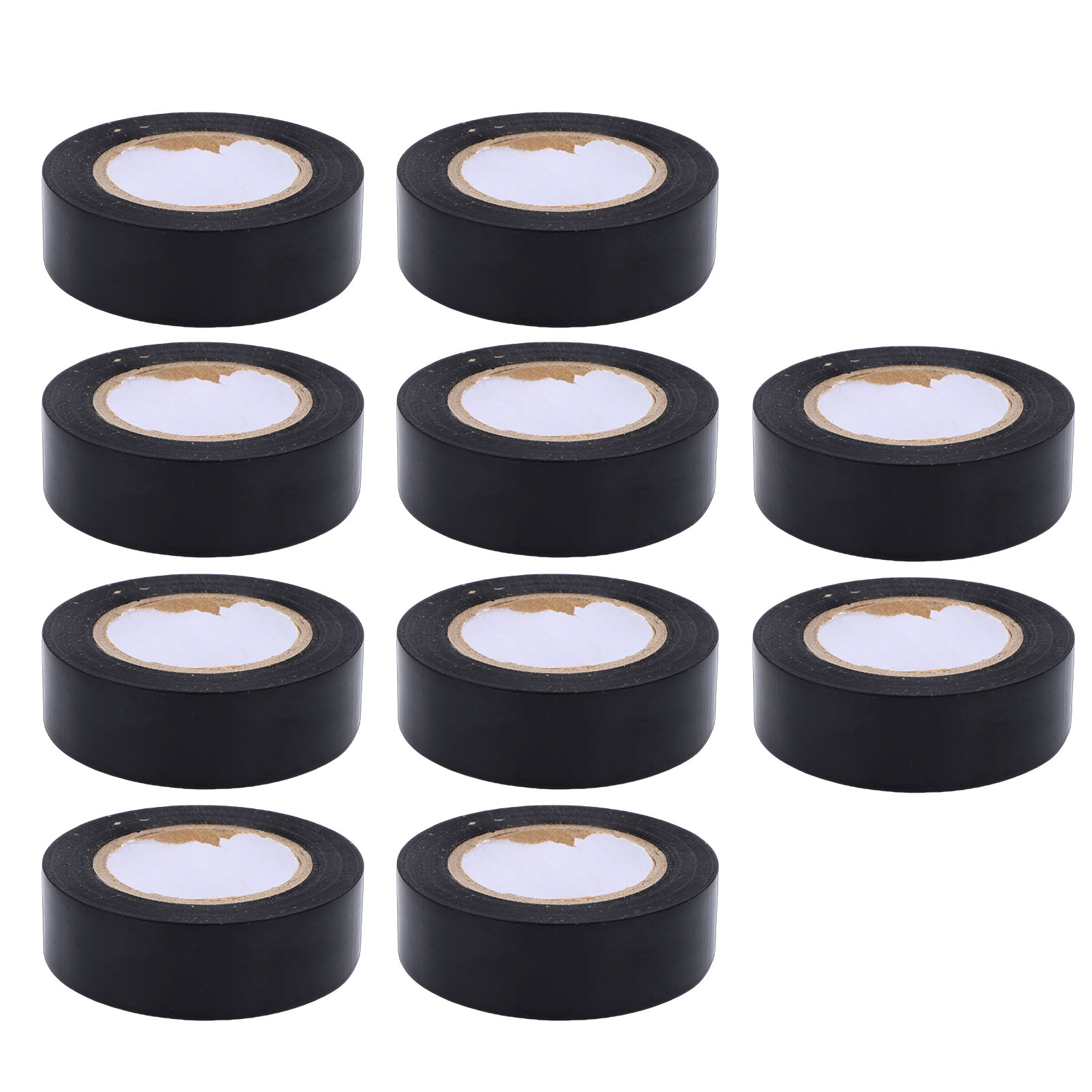 10 Rouleaux De Ruban Isolant En Pvc Noir 600 V, Étanche, 20 Mm X 10 M, Avec Adhésif Puissant Et Ignifuge Pour La Réparation De Câblage Intérieur Et Extérieur.