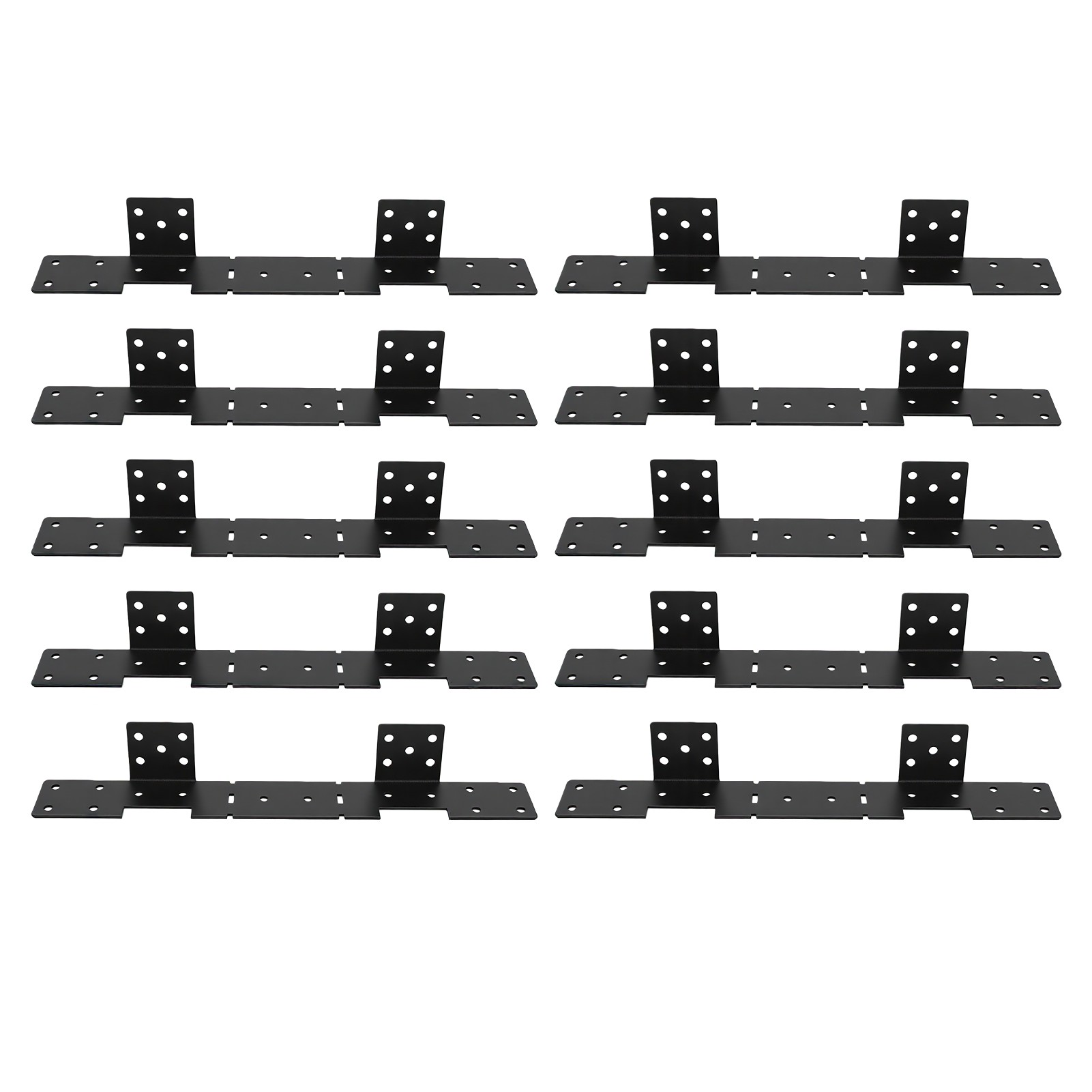 10 Supports De Limon D'Escalier Réglables, Connecteurs Dissimulés Pour Une Utilisation Intérieure (2x10 Et 2x12).