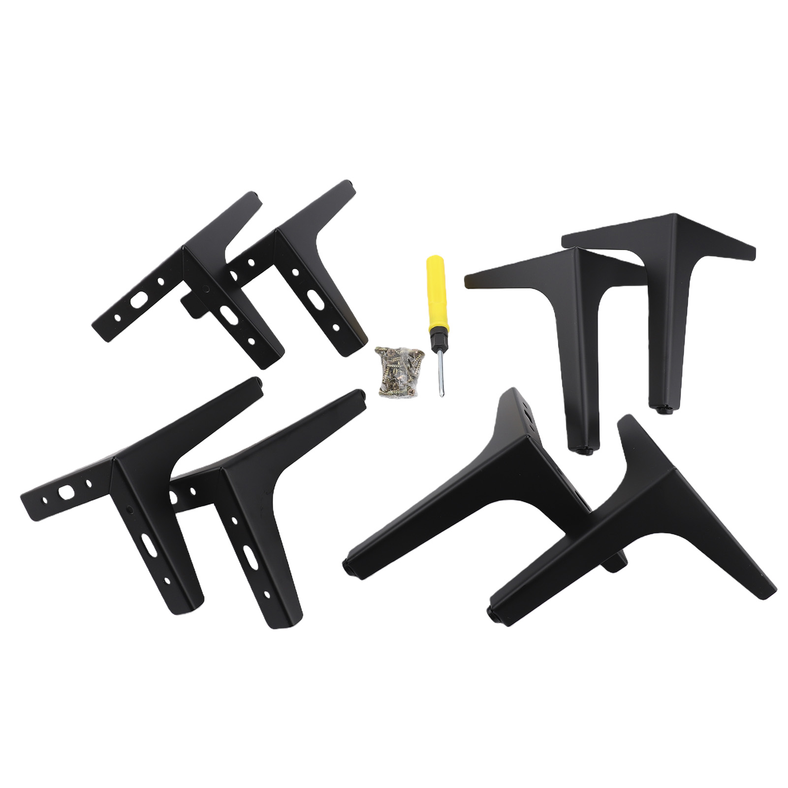 Pieds Triangulaires Pour Meubles, Pieds En Métal Modernes Pour Canapé, Buffet, Table Basse, Fauteuil, 17 Cm / 6,7 Pouces